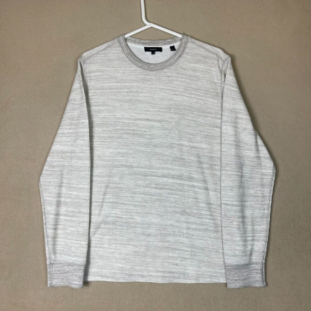 Vince Sweater Adult Medium Gray Long Sleeve Crew Neck Mens